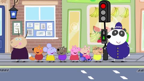 Peppa Pig in Hindi - Road Safety - सड़क सुरक्षा - हिंदी Kahaniya - Hindi Cartoons for Kids