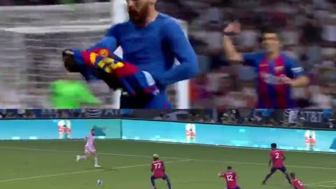 The similarity of last night's goal of Lionel Messi