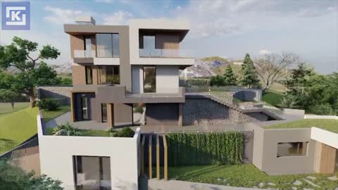 Построить дом из газобетона. Строительство дома в Сочи. Вилла с панорамным видом на Адлер. СЕРИЯ №2