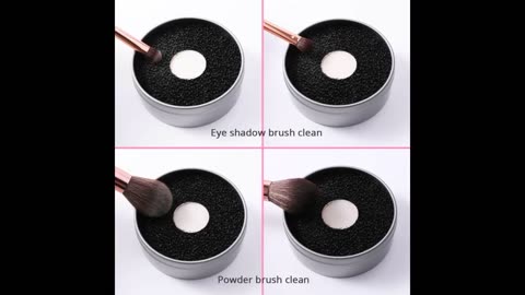 Docolor Makeup Brushes Cleaner Set, Solid Soap Cleanser with Color Removal Sponge, Brush Cleani...
