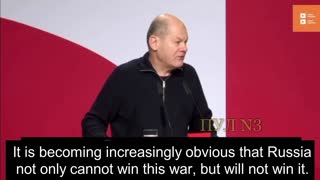 Scholz - Russia not only cannot win this war, but will not win it