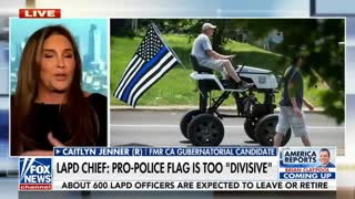 THIN BLUE LINE FLAG BANNED BY LAPD POLICE CHIEF | THE REAL STORY