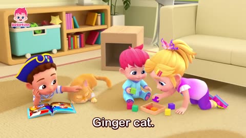 😻 😻 THE CAT SONG 😻😻 I AM A GINGER CAT BOO ! BEBEFINN ! SING ALONG ! NURSERY RHYMES FOR KIDS !!!