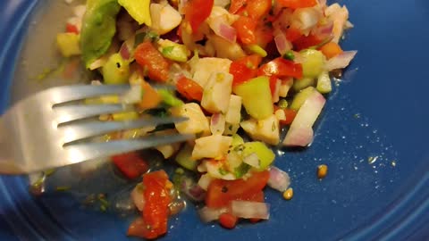 Ceviche de Pescado 🐟 Tostada en Espanol