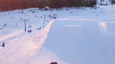 These guys show incredible skiing skills.