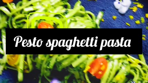 Try pesto spaghetti pasta # recipe