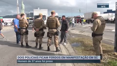 Manifestantes bolsonaristas atacam viaturas no Pará | SBT Brasil (07/11/22)