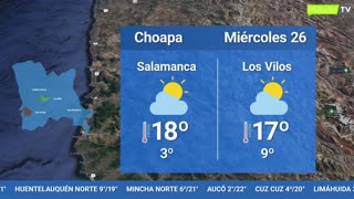 EL TIEMPO EN LA REGIÓN - MARTES 25 DE JULIO