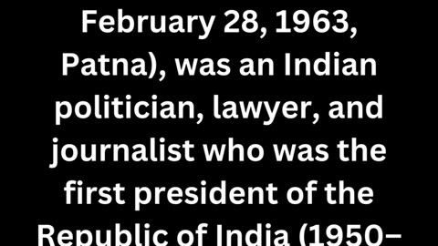 who was the first president of India?