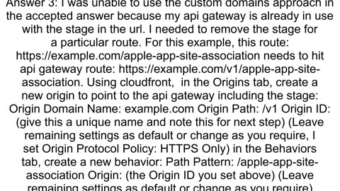 AWS API Gateway Remove Stage Name From URI