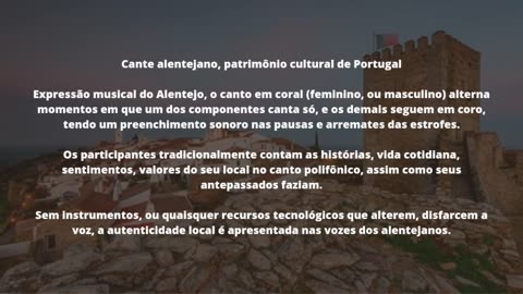 Portugal, Cante alentejano