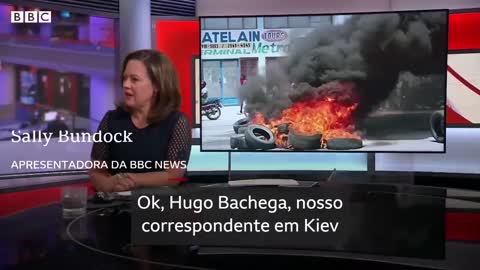 Ataque a Kiev surpreende jornalista brasileiro da BBC ao vivo