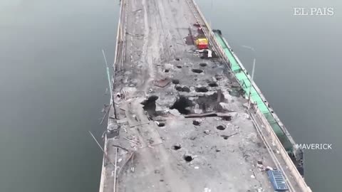 Las consecuencias del ataque al puente de Jersón que unía Ucrania con Rusia