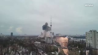 Ukraine says 5 killed in Russian attack on Kyiv TV tower