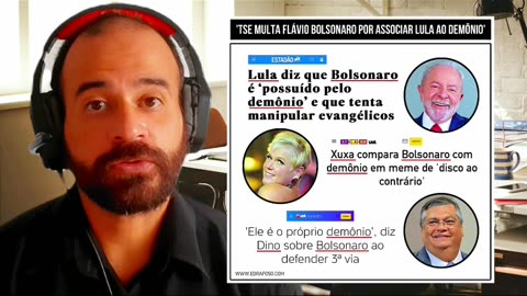 Tse multa Flávio Bolsonaro por associar Lula ao demônio