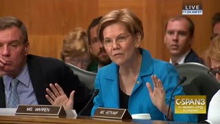 Watch Liz Warren yell at Trump nominee for being in the Trump administration