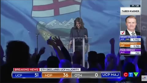 Danielle Smith’s Speech After the UCP Wins in Alberta