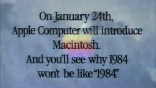 Apple Macintosh Original "1984" 80's 80s TV Commercial based on George Orwell from the Super Bowl