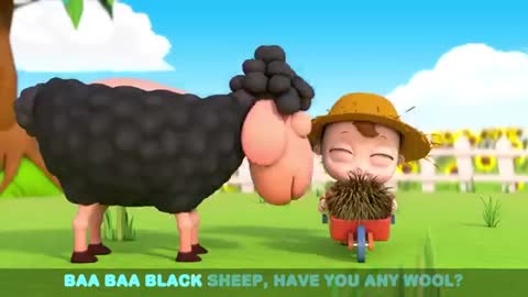 Baa Baa Black Sheep | Classic Nursery Rhyme | Little Angel And Friends Kid Songs