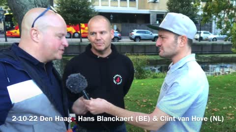 Samen voor Nederland - Hans Blanckaert & Clint van Hove - Demo Den Haag 2-10-22 - CSTV