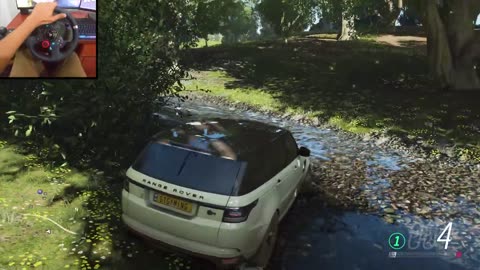 Range Rover - Offroading --Forza Horizon 4 - Logitech g29 gameplay - 4K