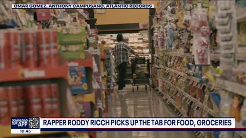 Roddy Ricch covers grocery expenses for families in LA