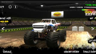 Monster Jam Big Stadium freestyle part 1(video game monster truck freestyle)