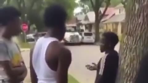 Kid steals car, gets caught and jumped. did they go too far or justified?? #fights