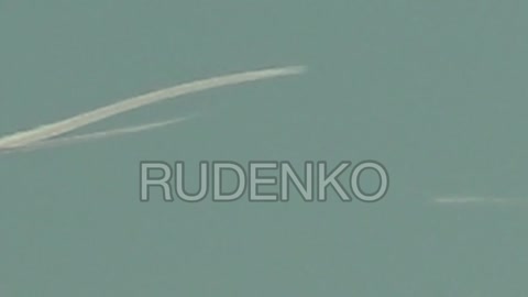 A missile launched by an airplane somewhere in the vicinity of Donetsk.