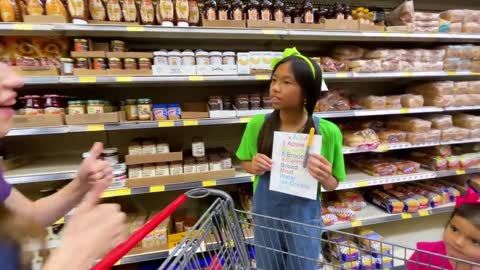 Wendy and Ellie Go Grocery Shopping Kids Learn Healthy Food Choices