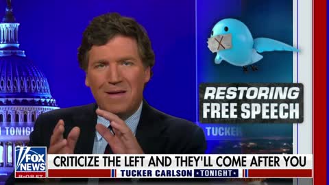 Tucker Carlson highlights leftist journalists' reactions to Elon Musk buying Twitter.