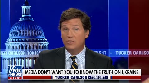 Tucker Carlson "The slides show that this is not Ukraine's war. It's our war.