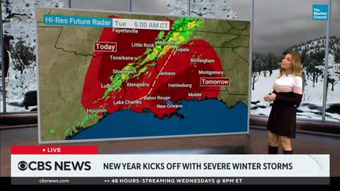 Severe storms in the forecast for the first days of 2023