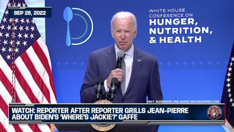 Reporter After Reporter Grills Karine Jean-Pierre About Biden's 'Where's Jackie?' Gaffe