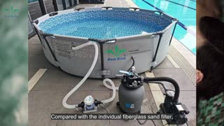 New Design 12” Plastic Filter With Pump Simple System for Above-ground Pools