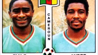 PANINI STICKERS CAMEROON TEAM WORLD CUP 1990