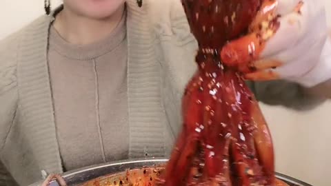 ASMR eating Spicy Seafood 🔥🔥🔥