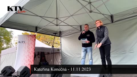 Kateřina Konečná - vystoupení v Ostravě 11.11. 2023