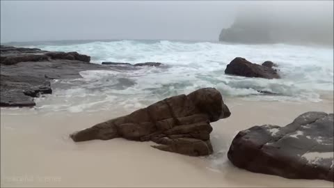 relaxing ocean waves -