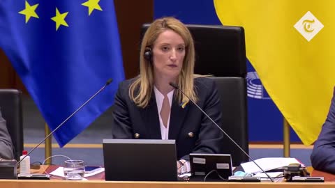 Ukrainian President Zelensky moves translator to tears in speech to European Parliament