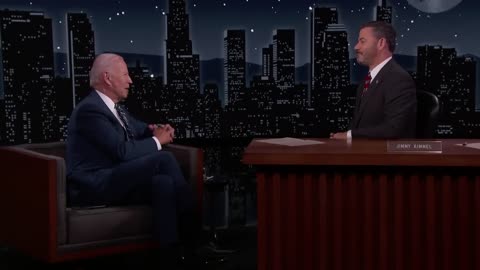 President Joe Biden Visits Jimmy Kimmel Live