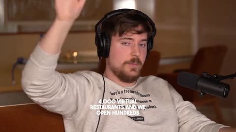 Mr Beast talking about his businesses