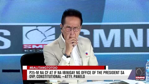 P25-M na CF at IF na ibinigay ng Office of the President sa OVP, constitutional —Atty. Panelo