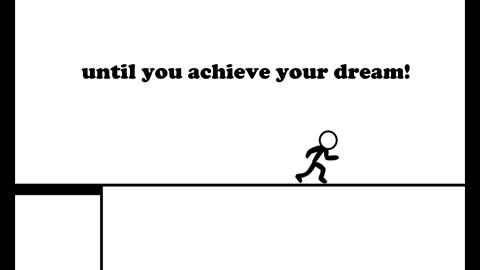 Step to success (stick figure animation)