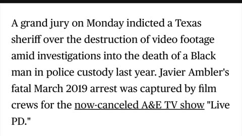 WILLIAMSON COUNTY DEPUTIES UNALIVED JAVIER AMBLER ON A LIVE STREAM & COUNTY OFFICIALS COVERED IT UP