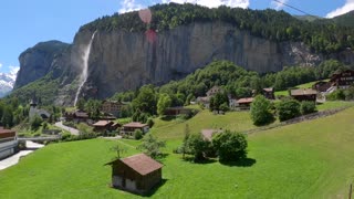 Heavenly beautiful Lauterbrunnen Valley 🇨🇭, Summer walking tour Lauterbrunnen Switzerland 4k