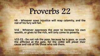 Does God Really Repay the Unjust? Proverbs 22