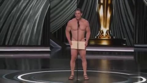 🚨WATCH: Watch as John Cena shocks the crowd by presenting an award completely naked