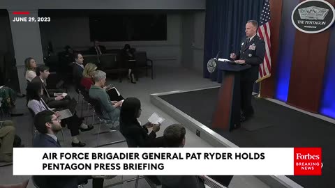 Brigadier General Pat Ryder Holds A Pentagon Press Briefing Amidst Wagner Rebellion Fallout