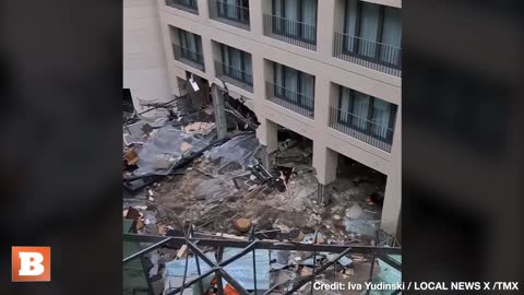 Giant Aquarium EXPLODES In Berlin Hotel Lobby